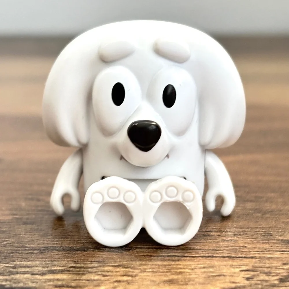 Bluey Bingo Friend LILA Maltese Dog Replacement Toy Figure White Cake Topper NEW